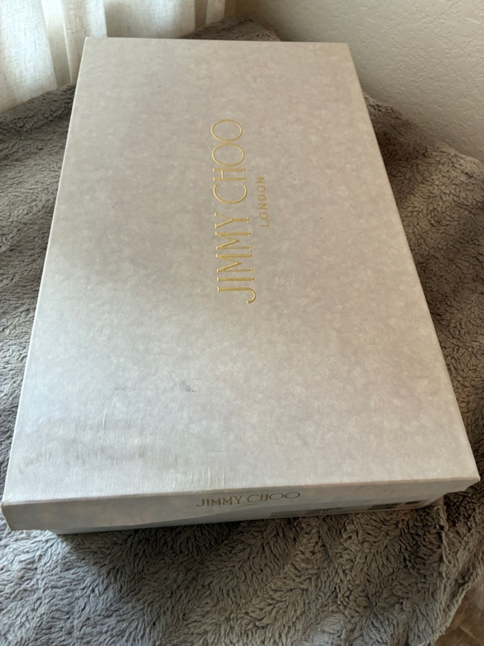 NIB NWT 6.5 Jimmy Choo London Tempe 85 Women's Suede Knee-High Boots Dusk Grey - Picture 10 of 10